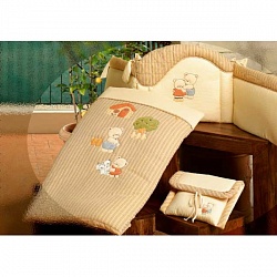 Комплект для кроватки Биба 22R.140P_Riga из коллекции 4 времени года: мягкий бортик, одеяло, наволочка (Babypiu, 00-0014766) - миниатюра